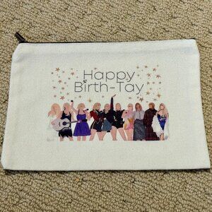 New Taylor Swift Cosmetic Makeup Bag With Zipper Happy Birth-Tay